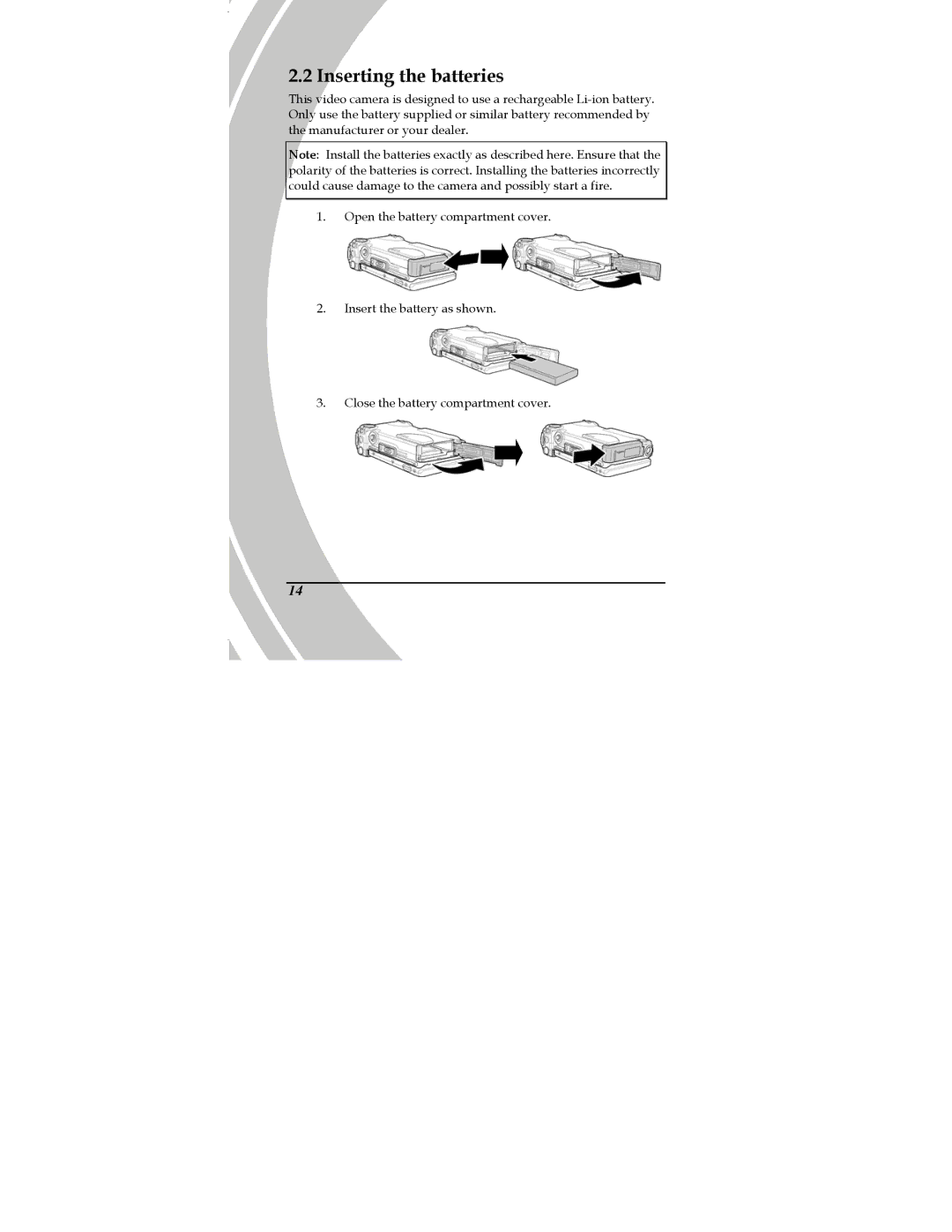 DXG Technology DXG-589V manual Inserting the batteries 