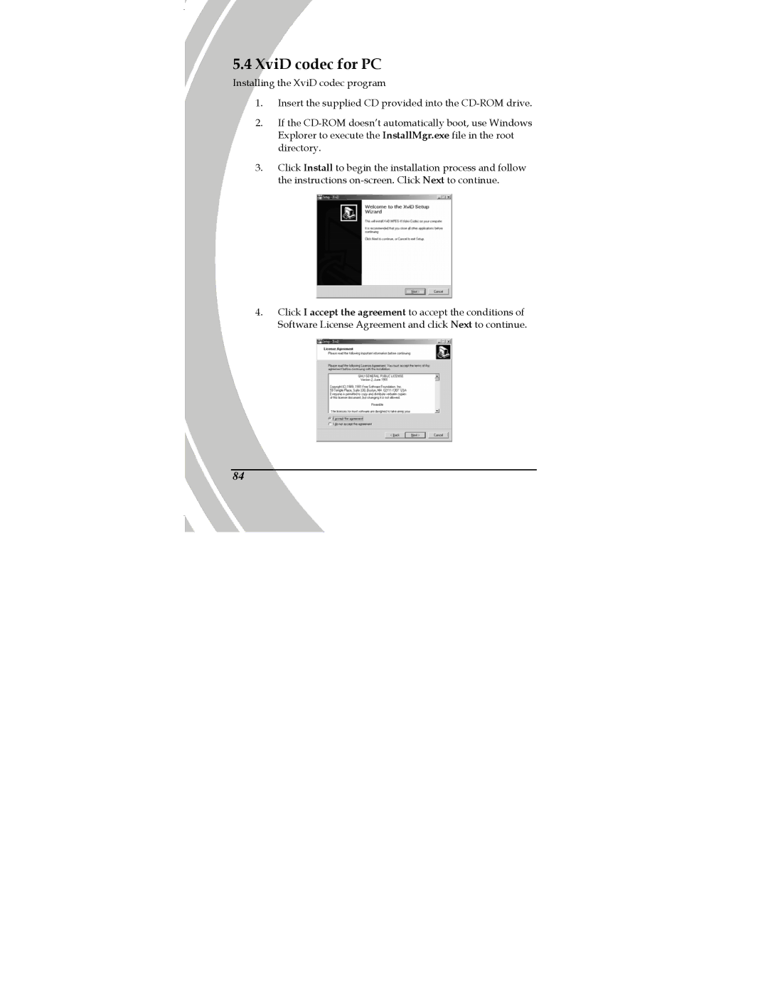 DXG Technology DXG-589V manual XviD codec for PC 