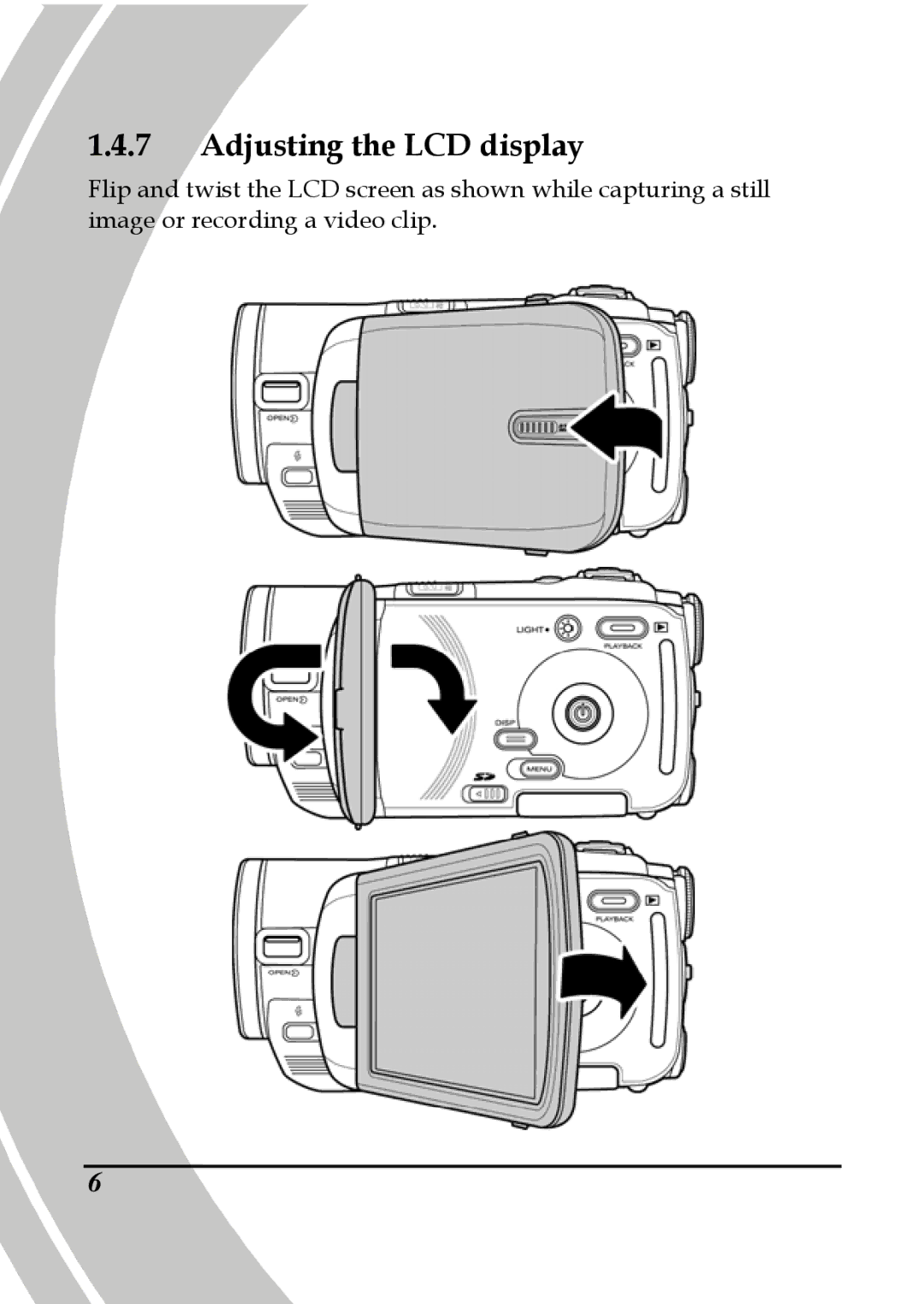 DXG Technology DXG-595V manual Adjusting the LCD display 