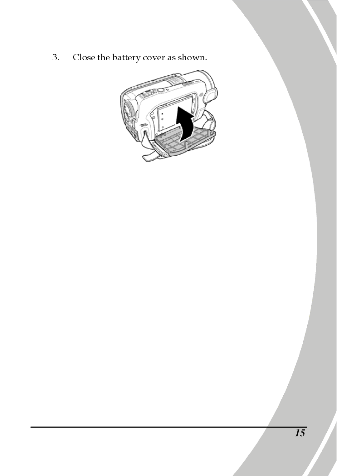 DXG Technology DXG-595V manual Close the battery cover as shown 