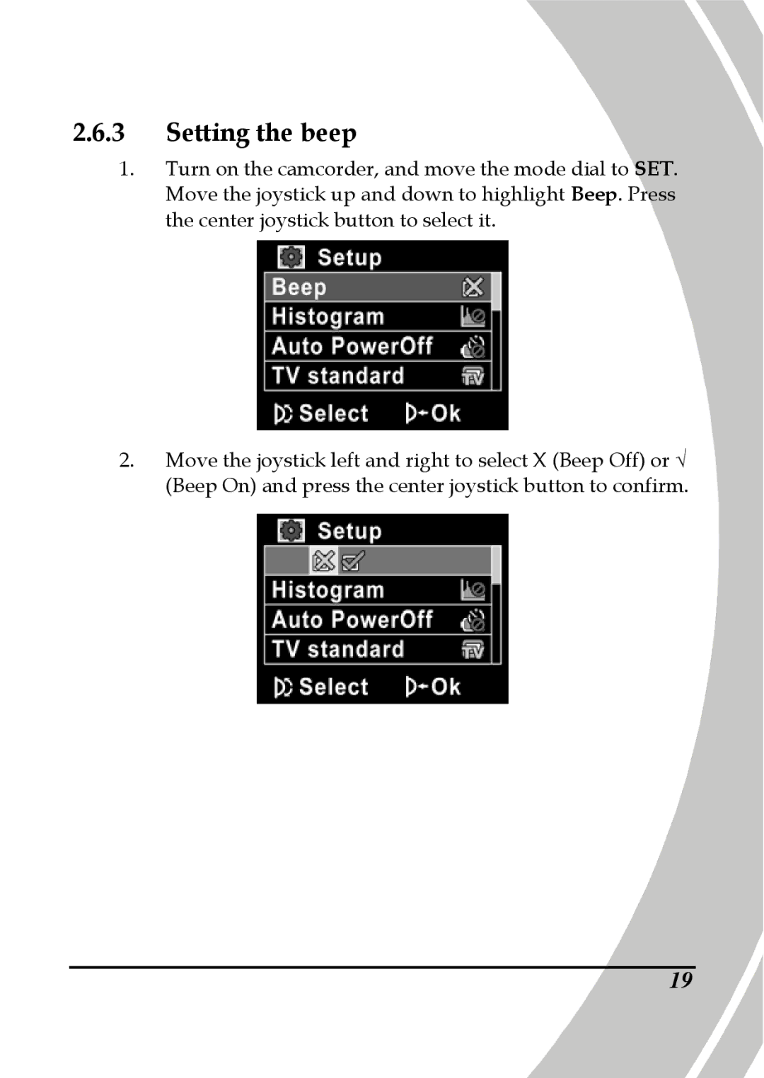 DXG Technology DXG-595V manual Setting the beep 