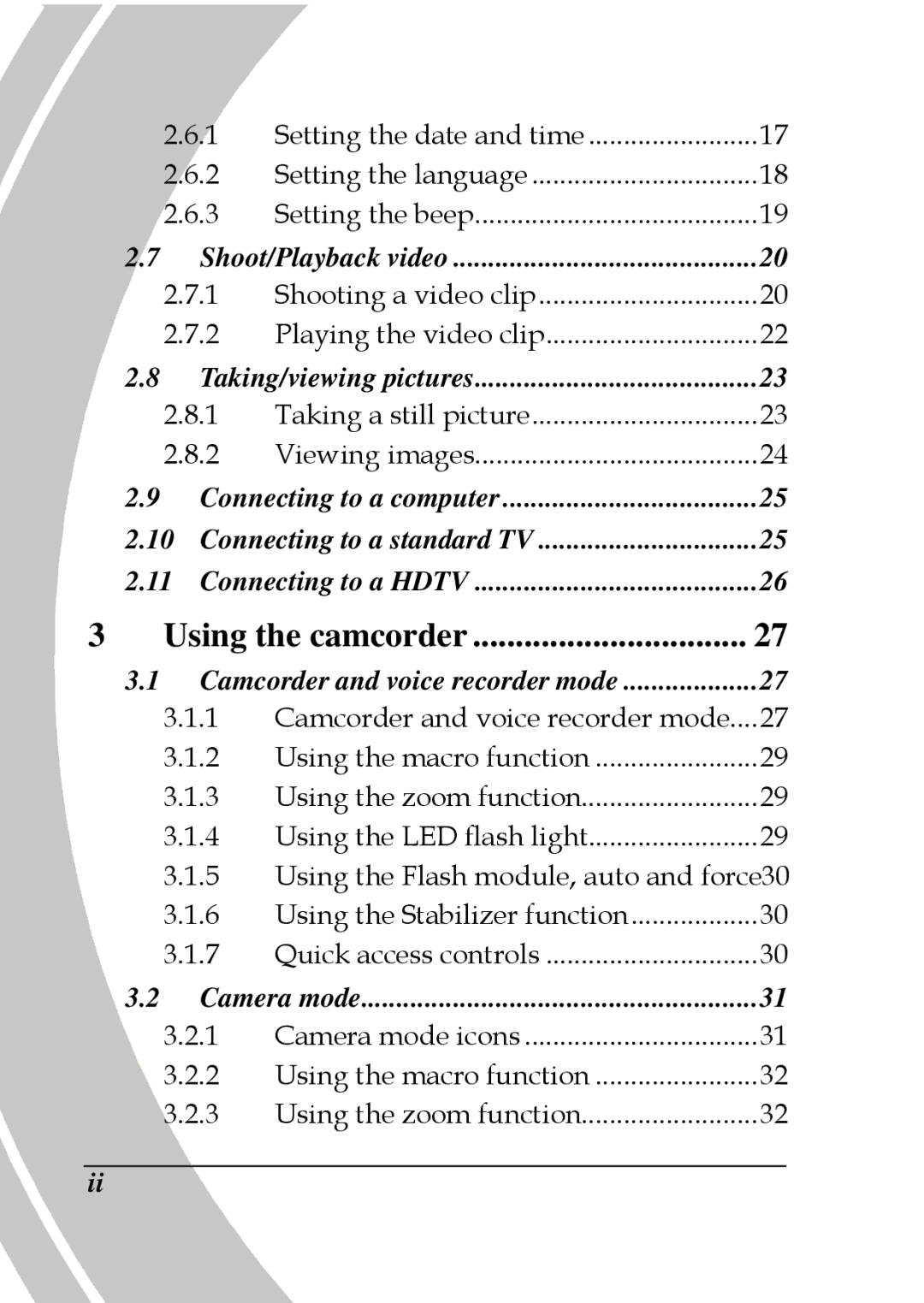 DXG Technology DXG-595V manual Using the camcorder 