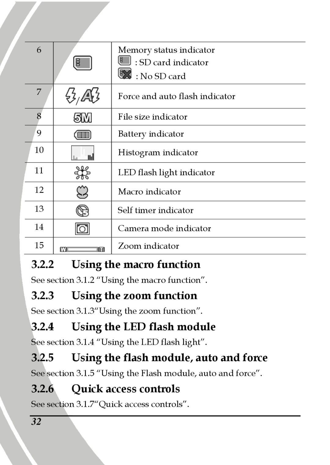 DXG Technology DXG-595V manual Using the macro function, Using the LED flash module 