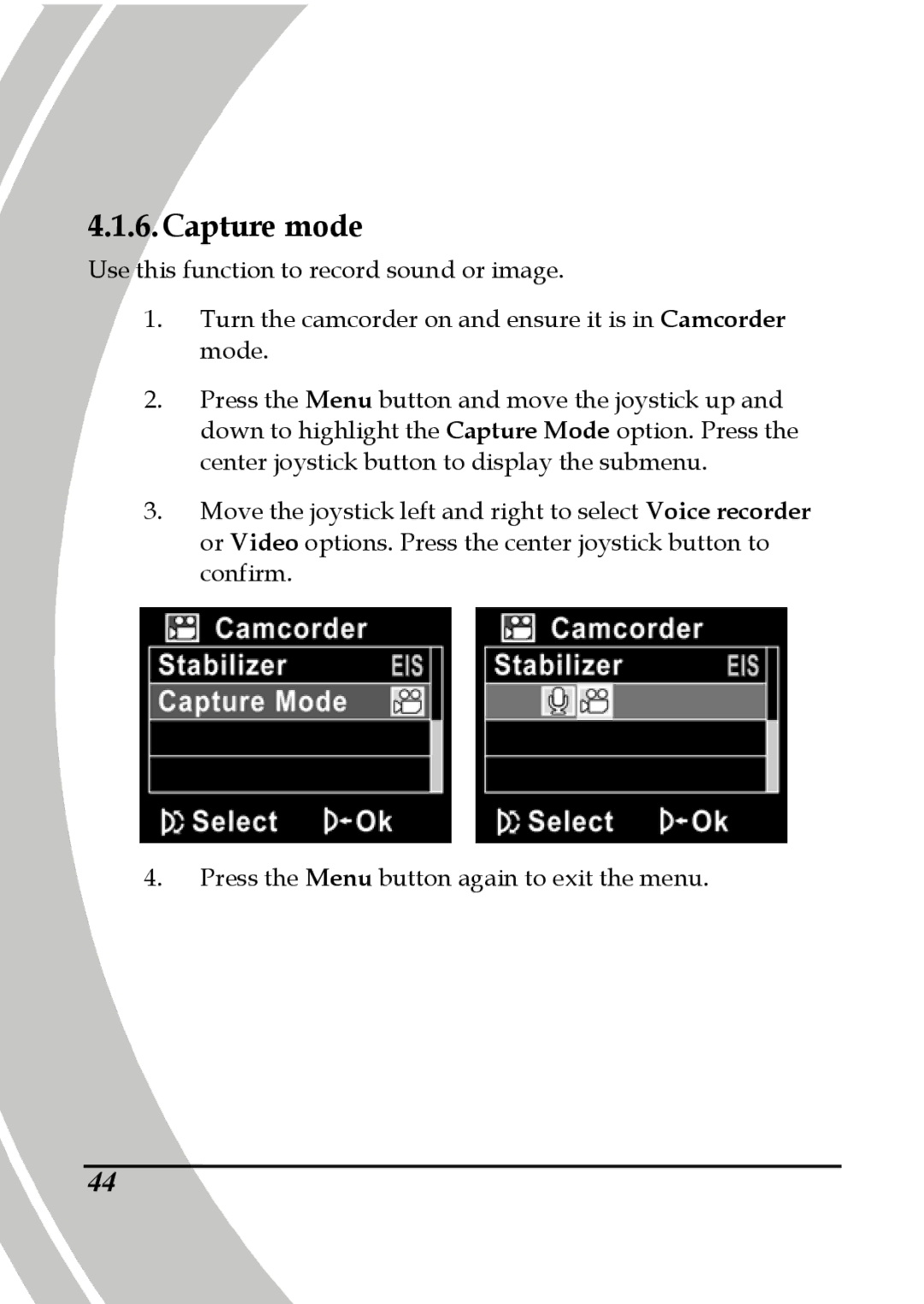 DXG Technology DXG-595V manual Capture mode 