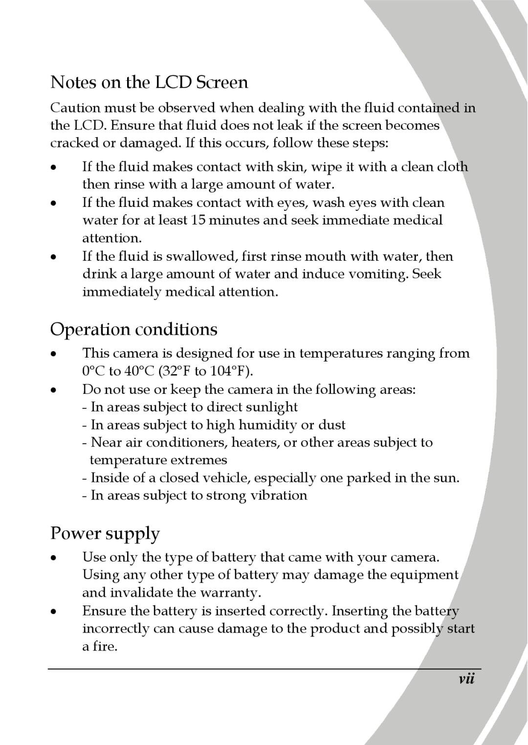 DXG Technology DXG-595V manual Operation conditions 