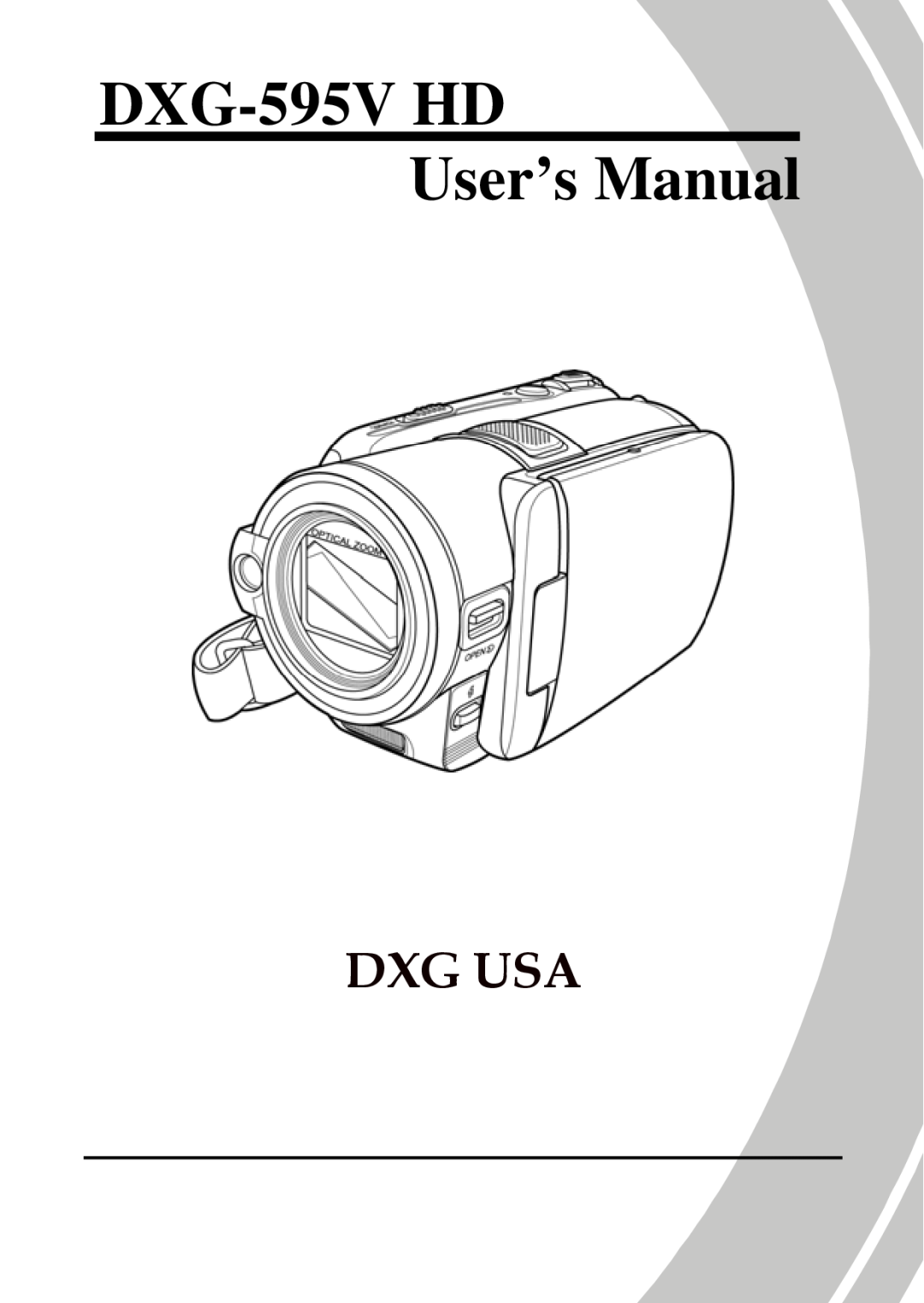 DXG Technology manual DXG-595V HD User’s Manual, Dxg Usa 