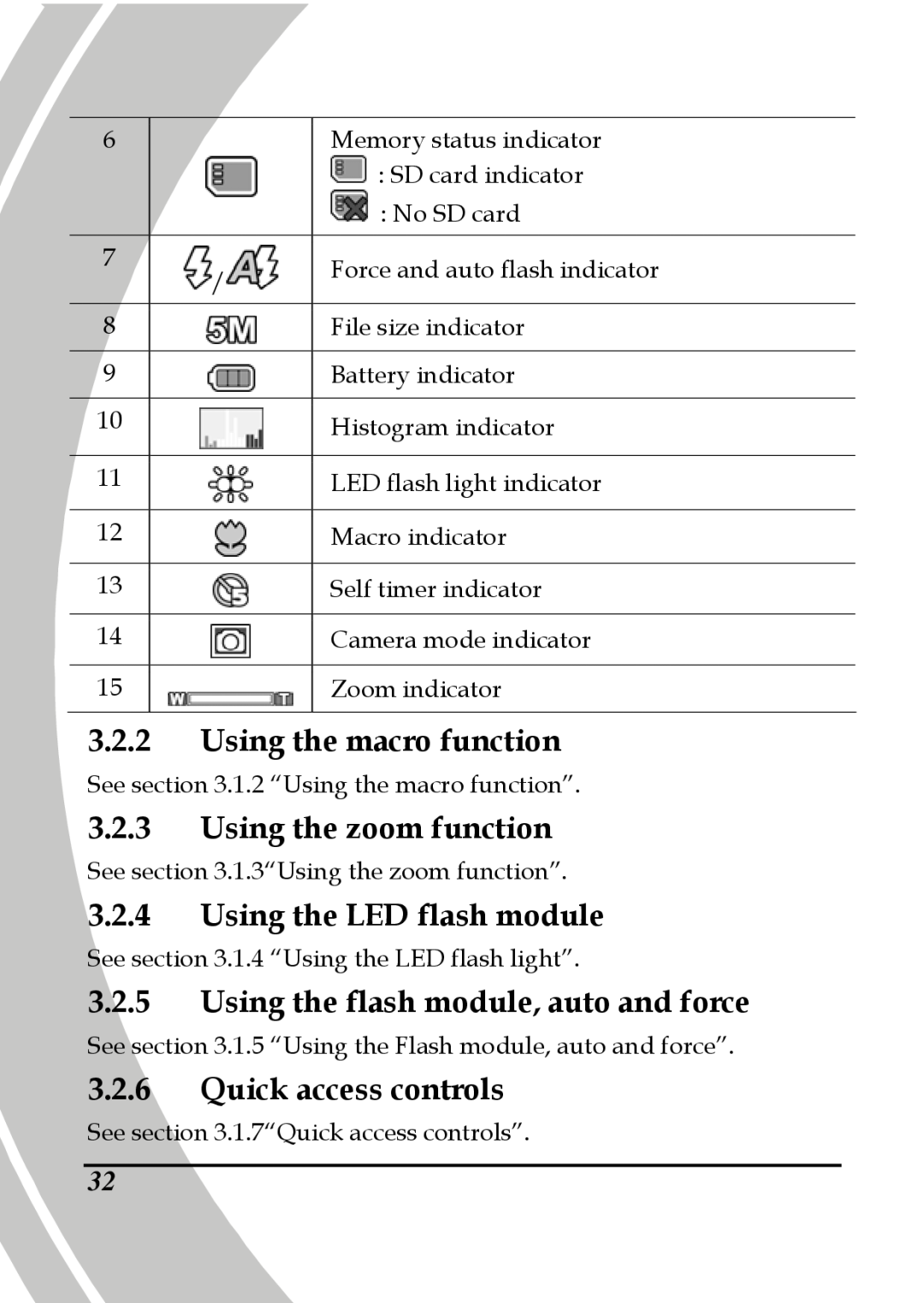 DXG Technology DXG-595V manual Using the macro function, Using the zoom function, Using the LED flash module 