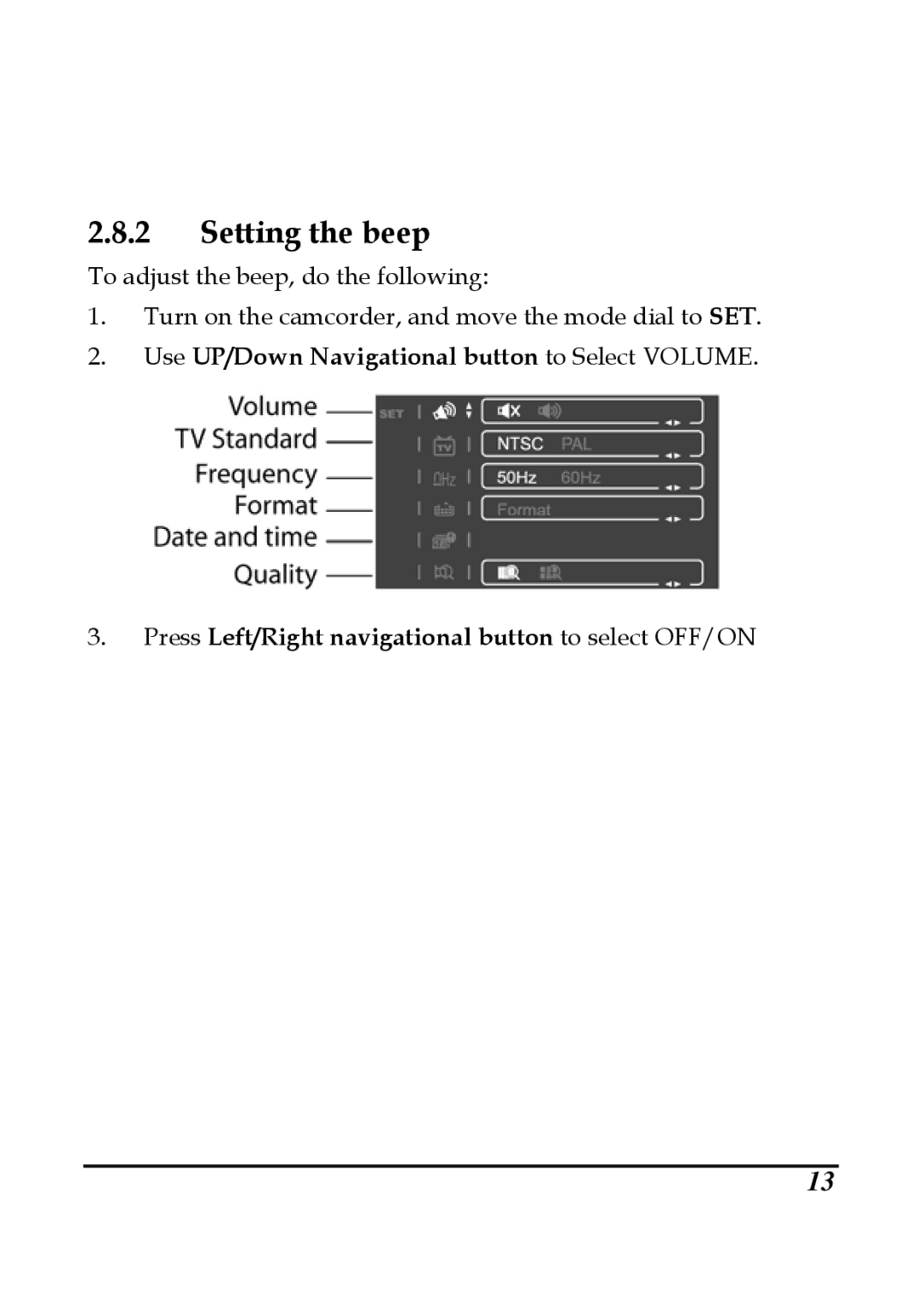 DXG Technology DXG-599V manual Setting the beep 