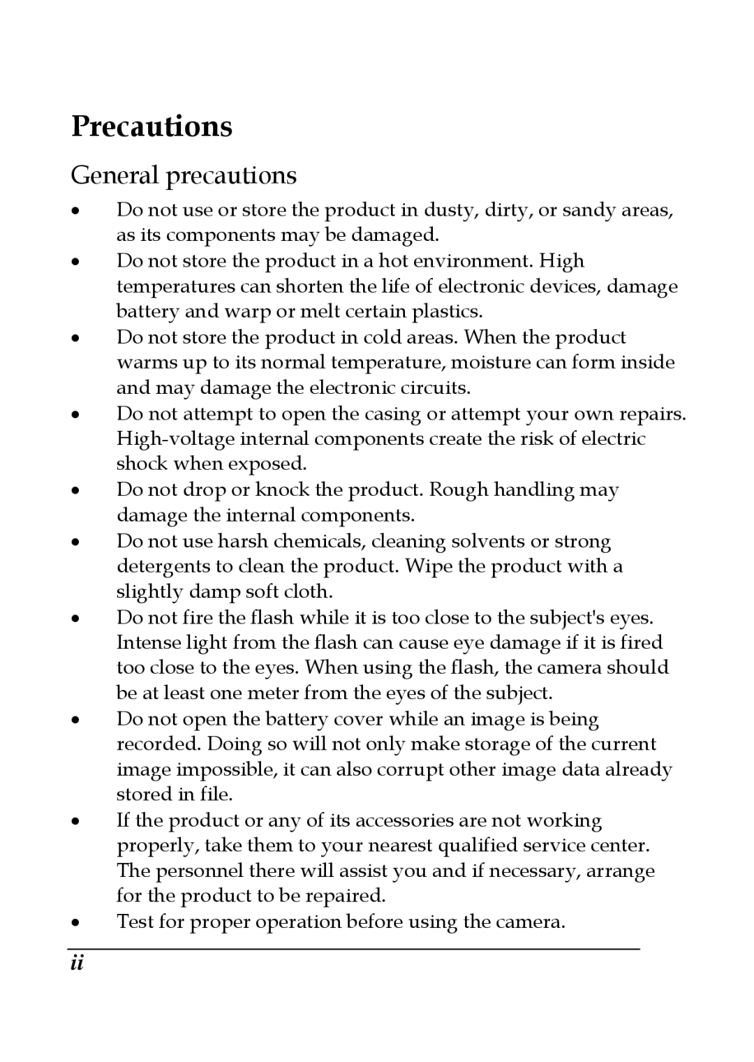 DXG Technology DXG-599V manual Precautions, General precautions 