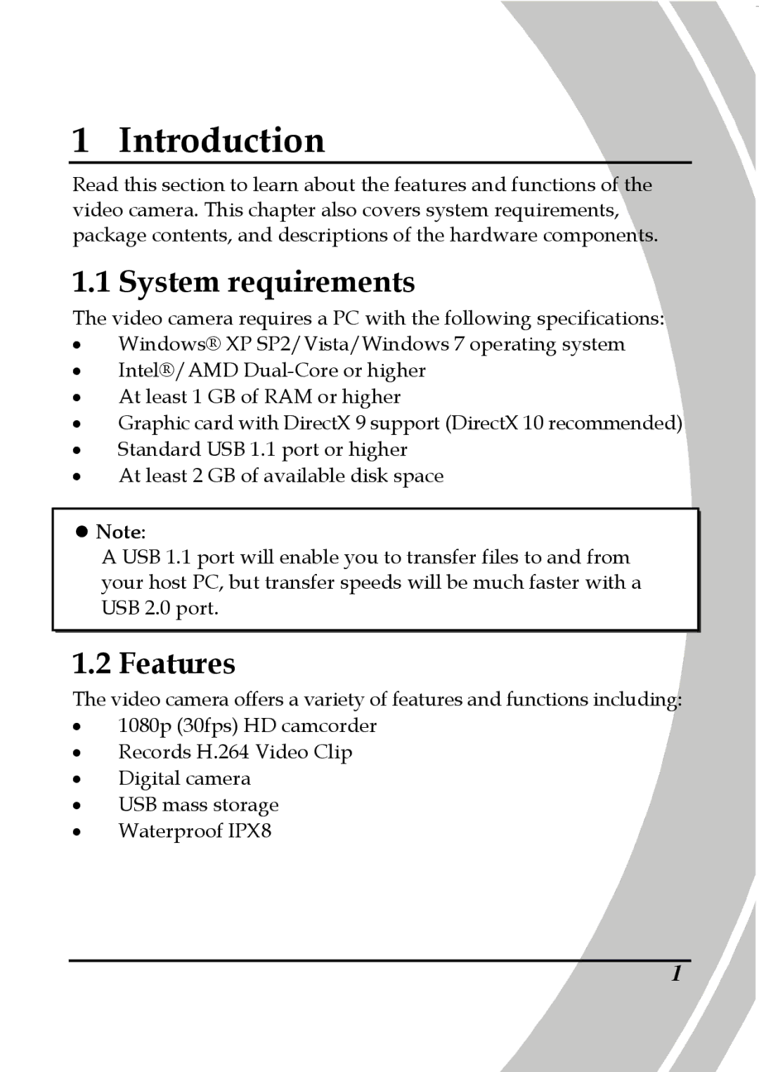 DXG Technology DXG-5B7V manual System requirements, Features 