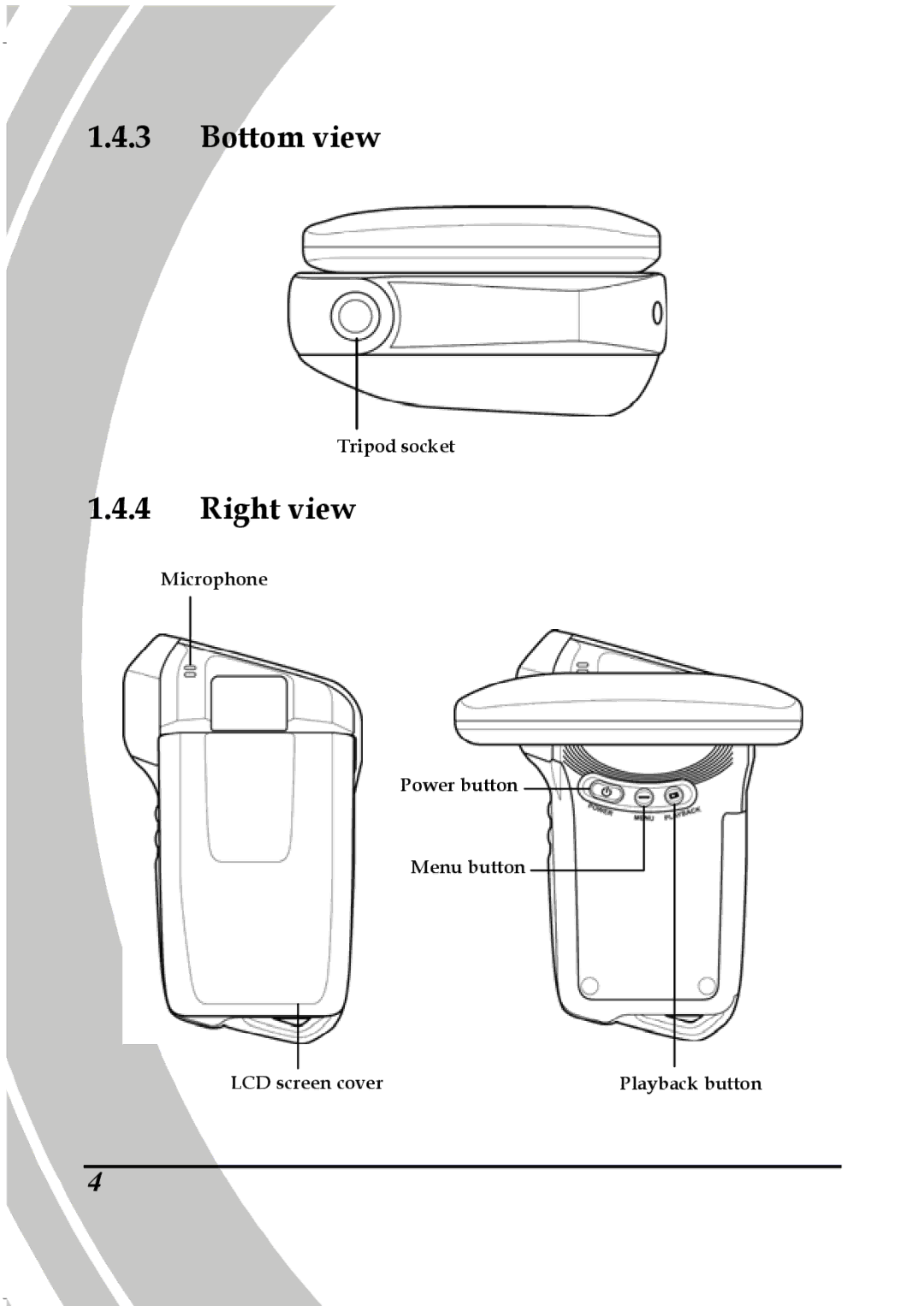 DXG Technology DXG-5B7V manual Bottom view, Right view 