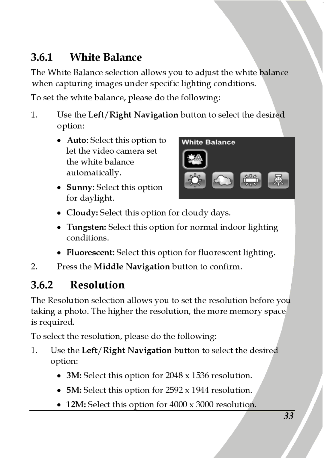 DXG Technology DXG-5B7V manual White Balance 