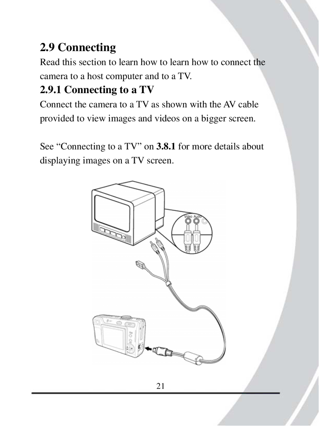 DXG Technology DXG-608 manual Connecting to a TV 