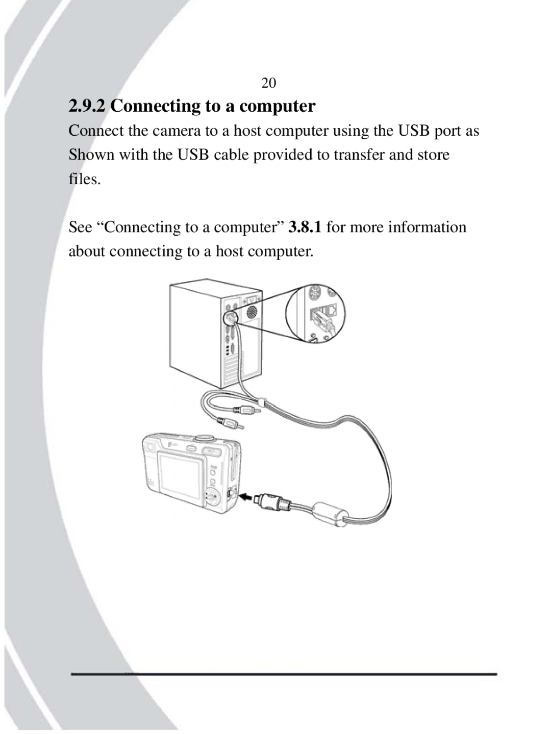 DXG Technology DXG-608 manual Connecting to a computer 