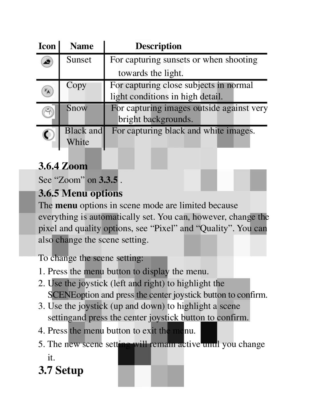 DXG Technology DXG-608 manual Setup, Zoom 