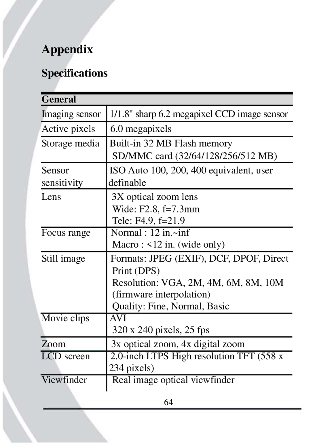 DXG Technology DXG-608 manual Specifications, General 