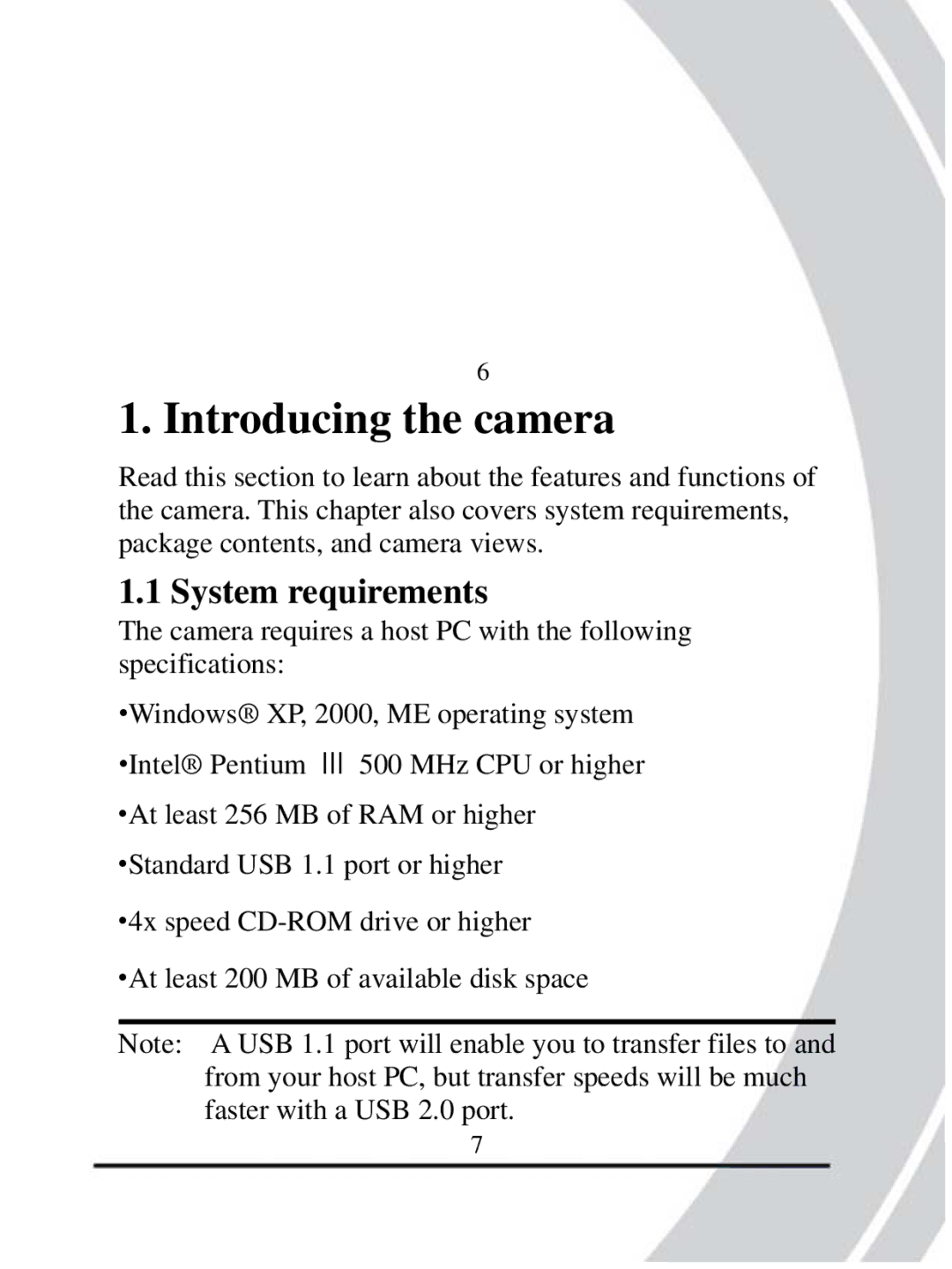 DXG Technology DXG-608 manual Introducing the camera, System requirements 