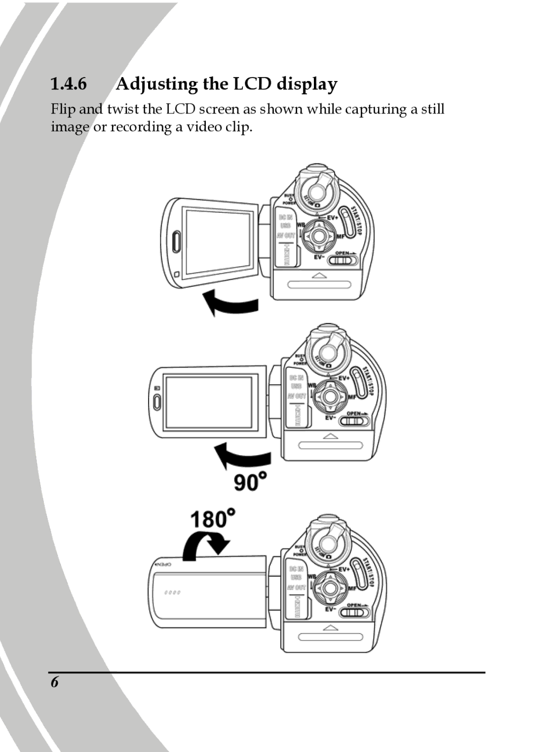 DXG Technology DXG-A85V HD manual Adjusting the LCD display 