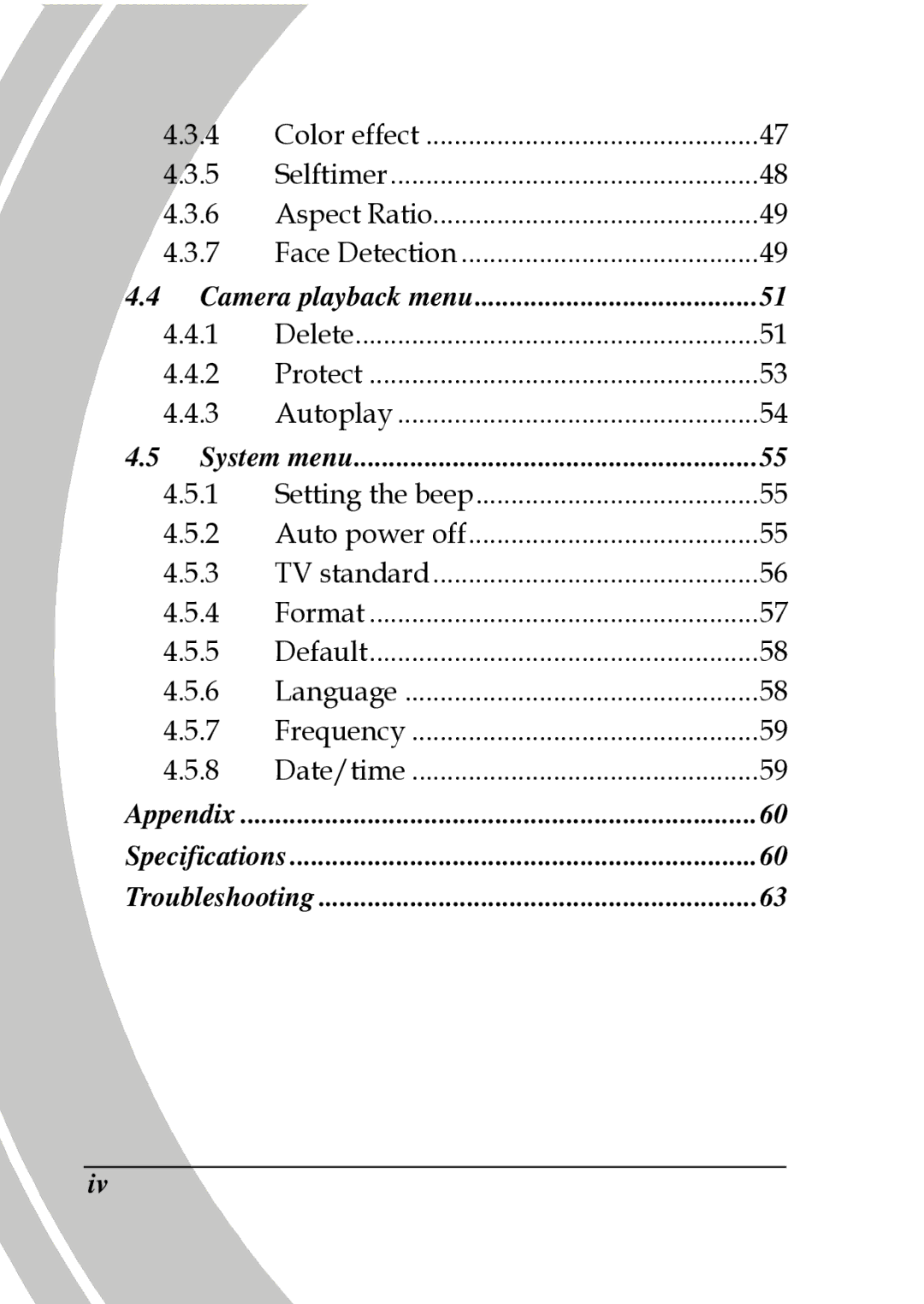 DXG Technology DXG-A85V HD manual Camera playback menu 