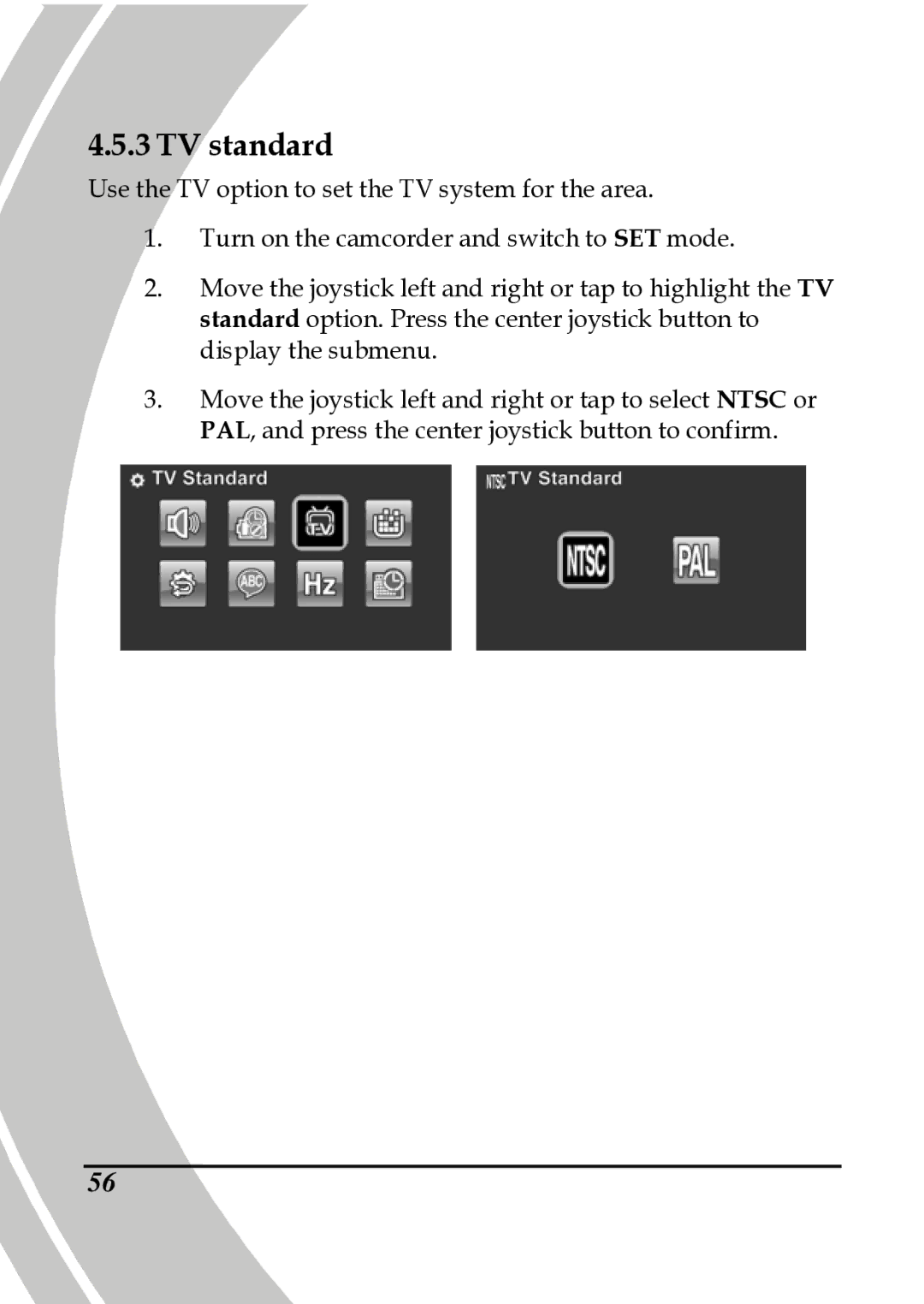 DXG Technology DXG-A85V HD manual TV standard 