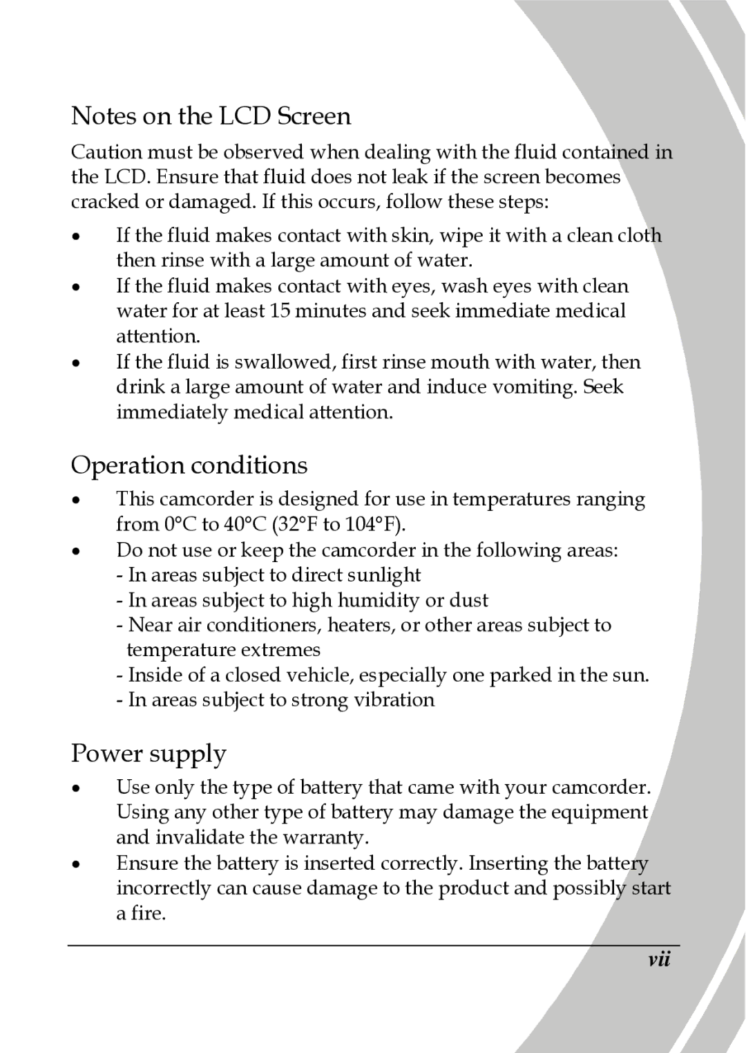 DXG Technology DXG-A85V HD manual Operation conditions 