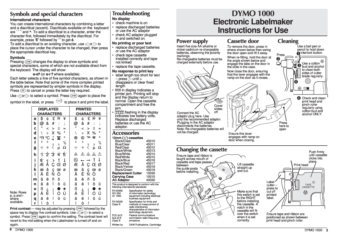 Dymo 1000 manual Function Keys, Printing, Hot Keys, Description, To print, Do this, Steps, Quick Reference 