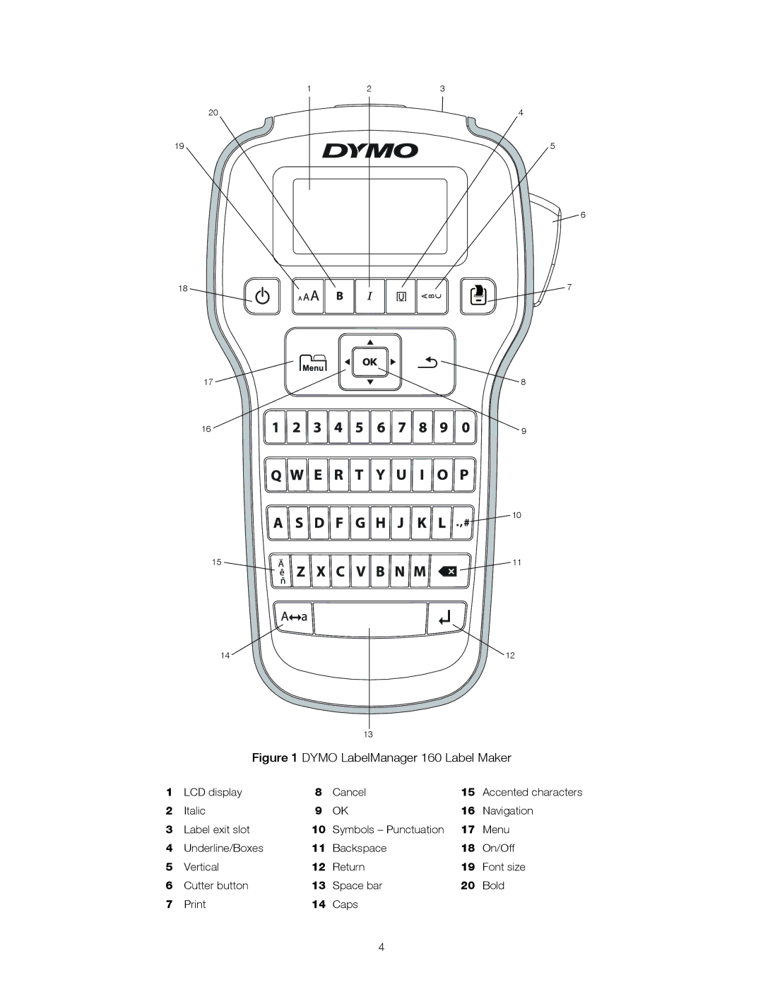 Dymo manual Dymo LabelManager 160 Label Maker 