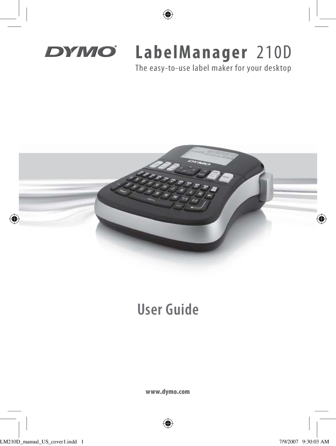 Dymo manual LabelManager 210D 