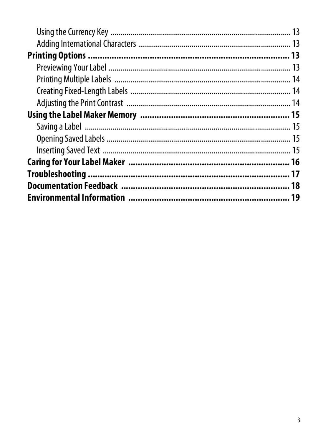 Dymo 210D manual Using the Label Maker Memory 