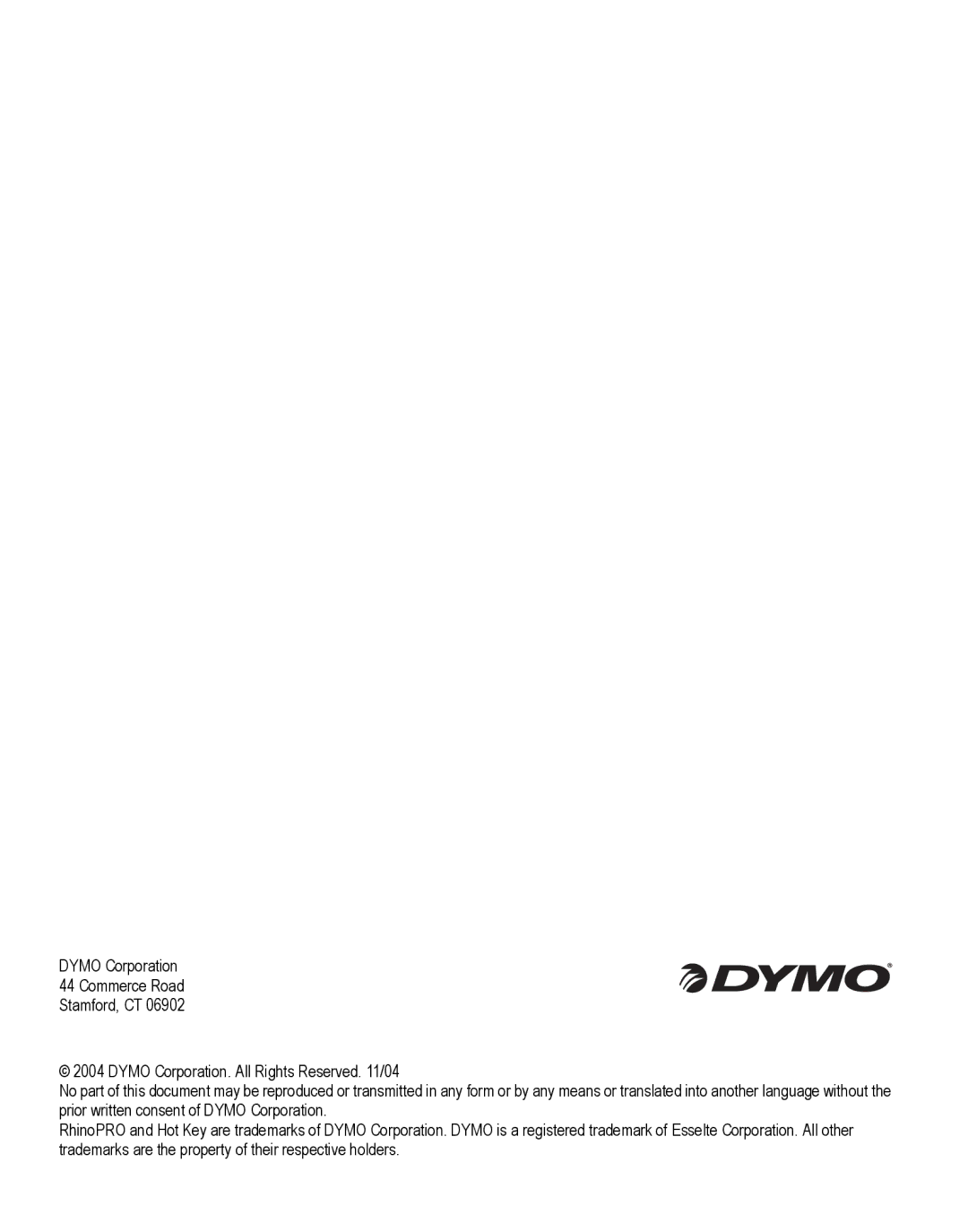 Dymo 3000 instruction manual 