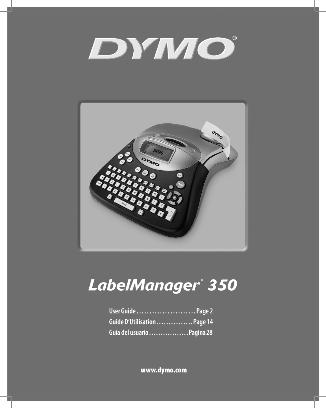 Dymo 350 manual 