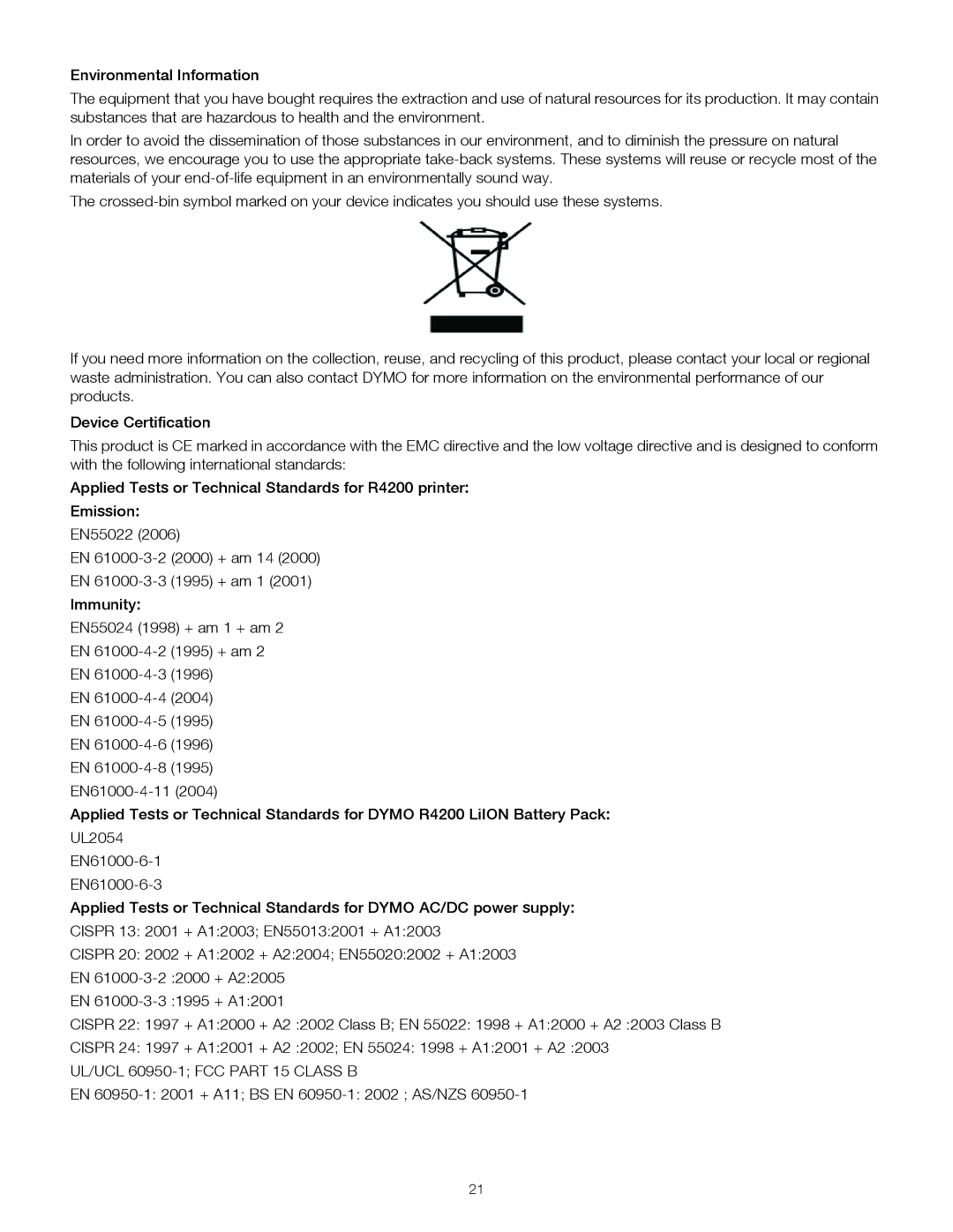 Dymo 4200 manual 