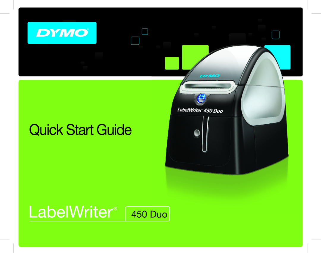 Dymo 450 Duo quick start LabelWriter 