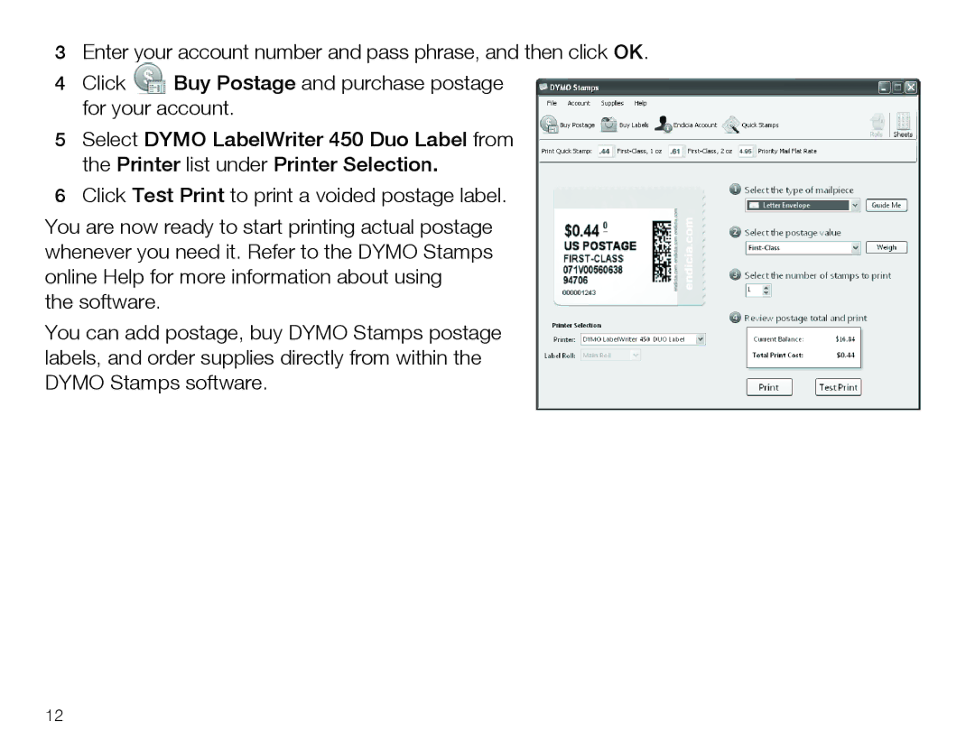 Dymo 450 Duo quick start 