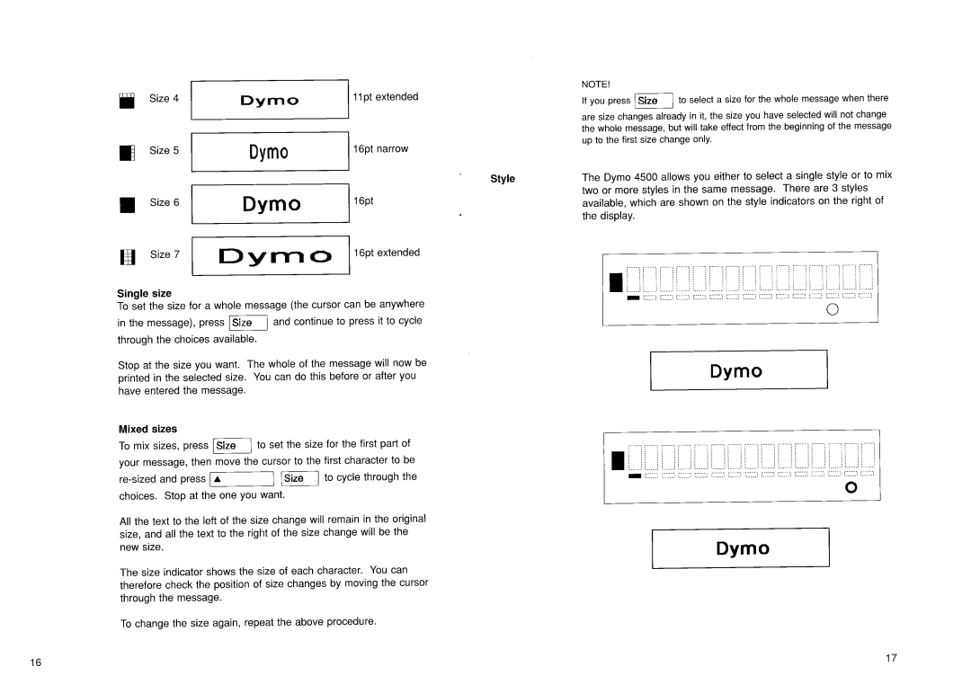 Dymo 4500 manual 