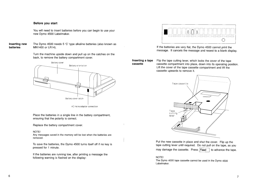 Dymo 4500 manual 