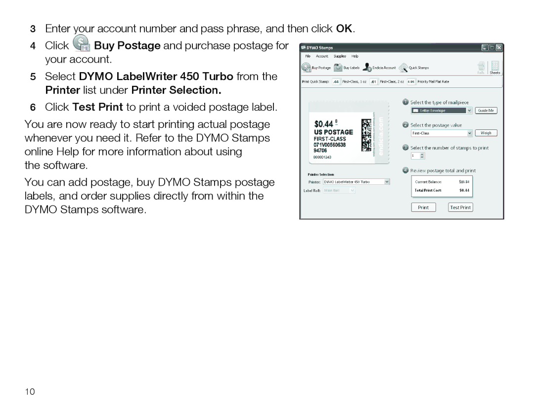 Dymo 450&450 turbo quick start 