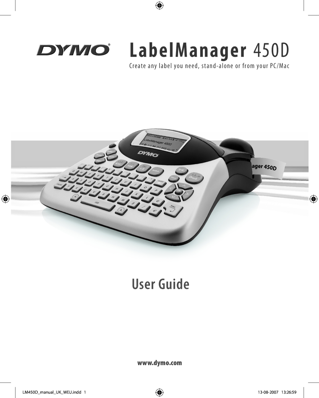 Dymo manual LabelManager 450D 