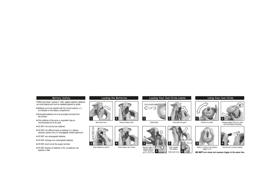 Dymo A2195a-US manual 