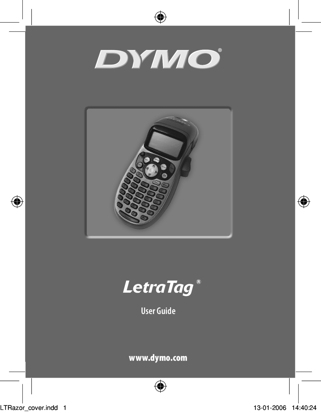 Dymo Labelmaker manual LetraTag, User Guide, LTRazorcover.indd, 13-01-2006 
