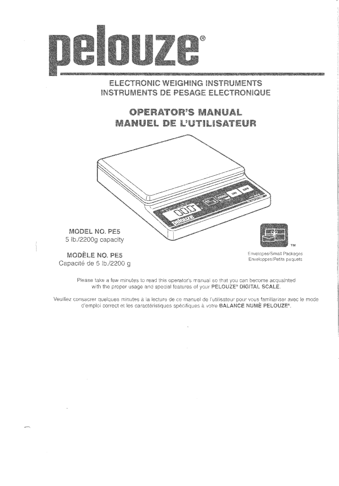 Dymo PE5 manual 