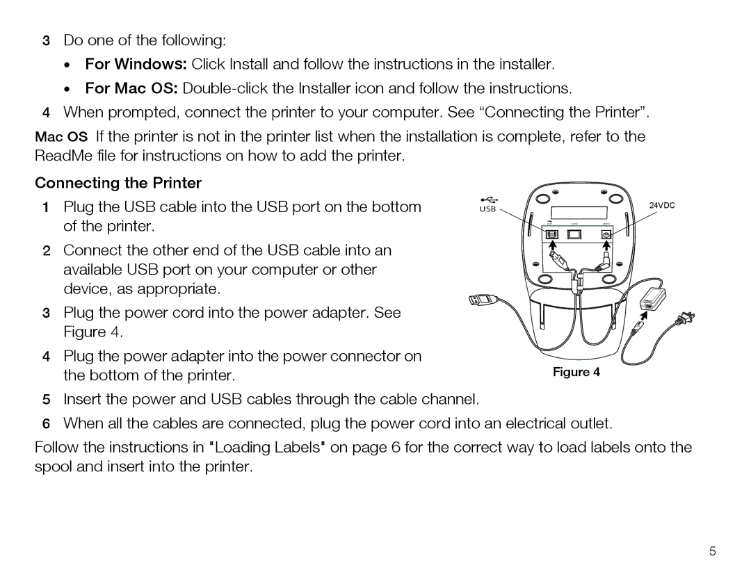 Dymo SE450 quick start Usb 