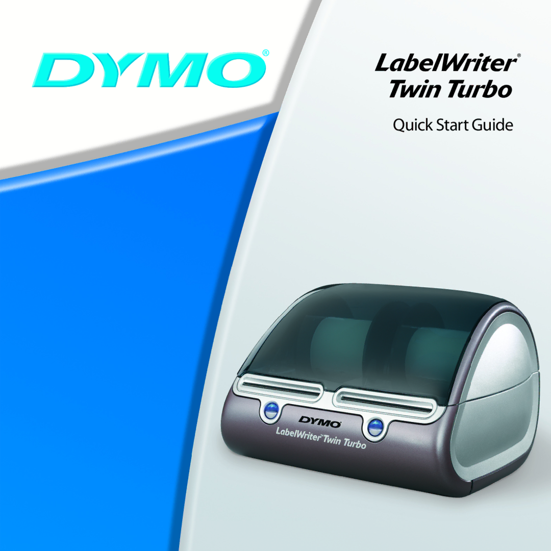 Dymo Twin Turbo quick start Quick Start Guide 