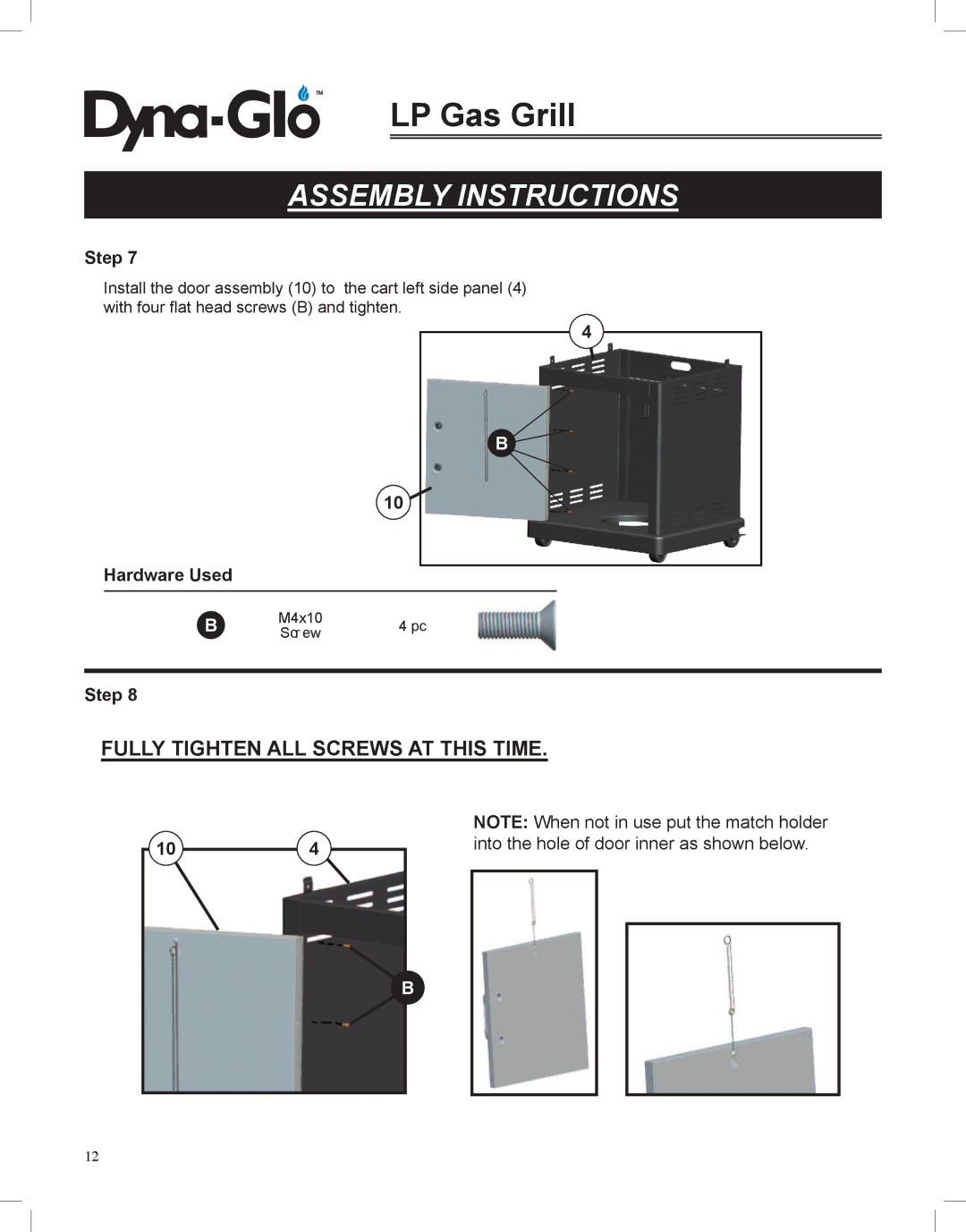 Dyna-Glo DGP350NP-D user manual 104 