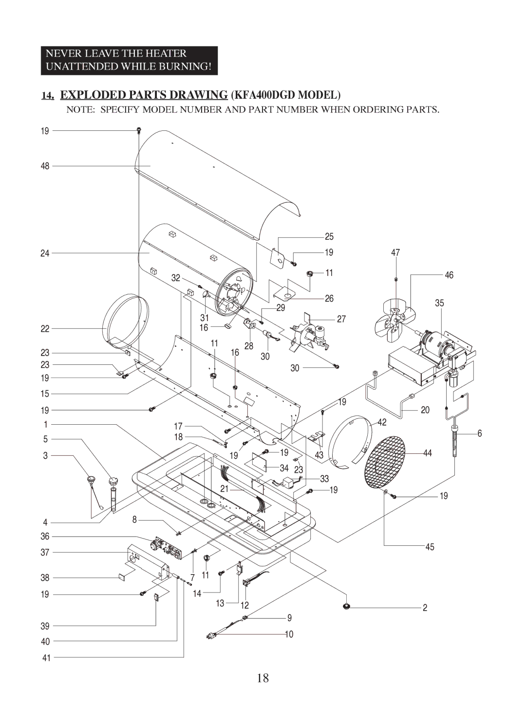 Dyna-Glo KFA400DGD user manual 3319 