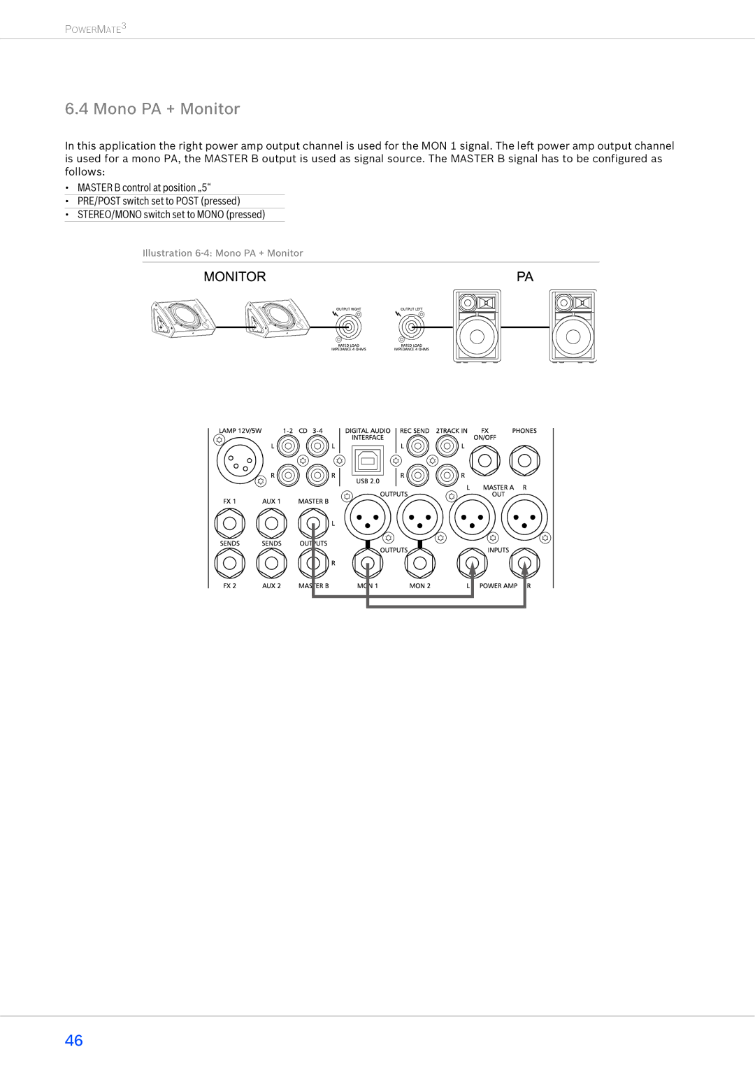 Dynacord 1600-3, 2200-3, 1000-3 owner manual Mono PA + Monitor 