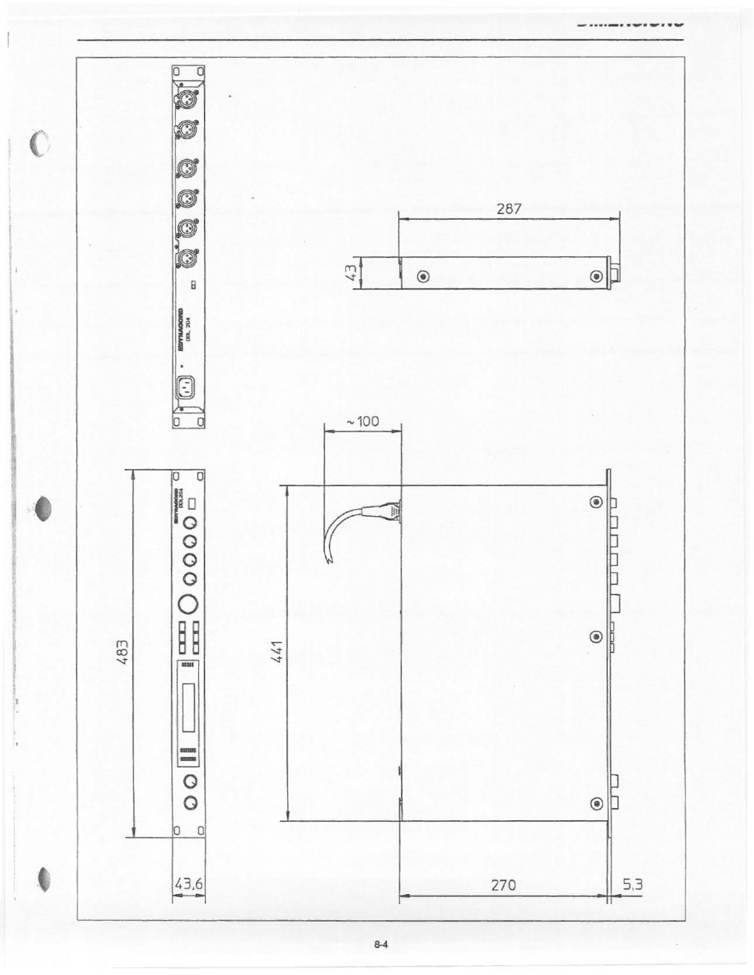 Dynacord DDL 204 manual 