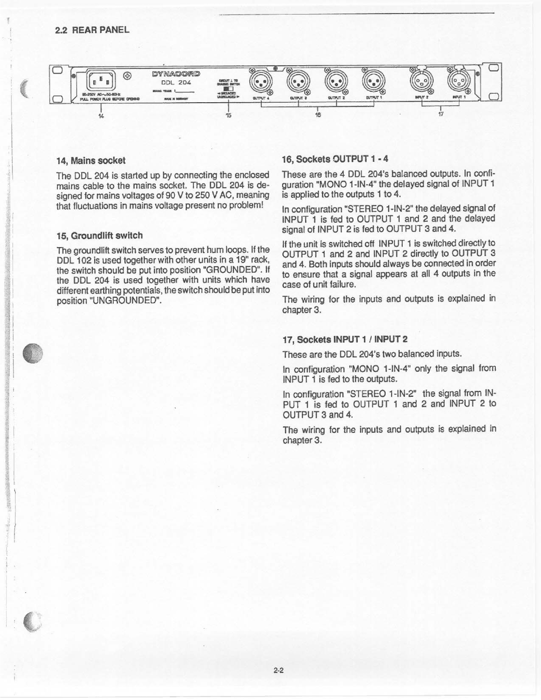 Dynacord DDL 204 manual 