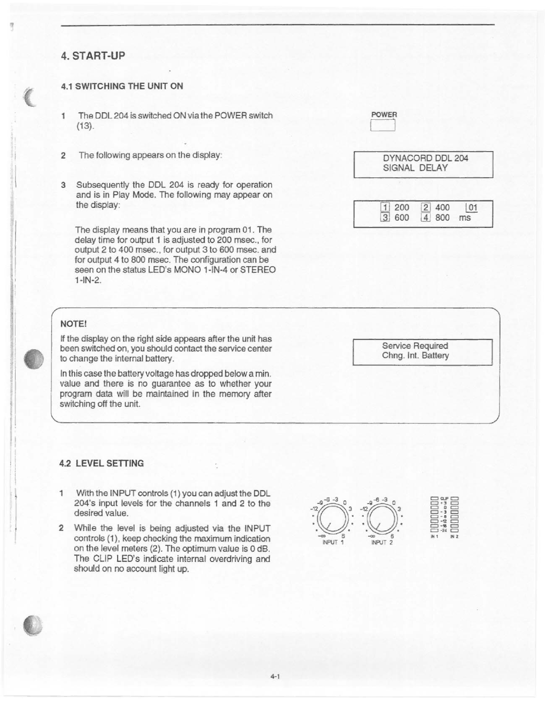 Dynacord DDL 204 manual 