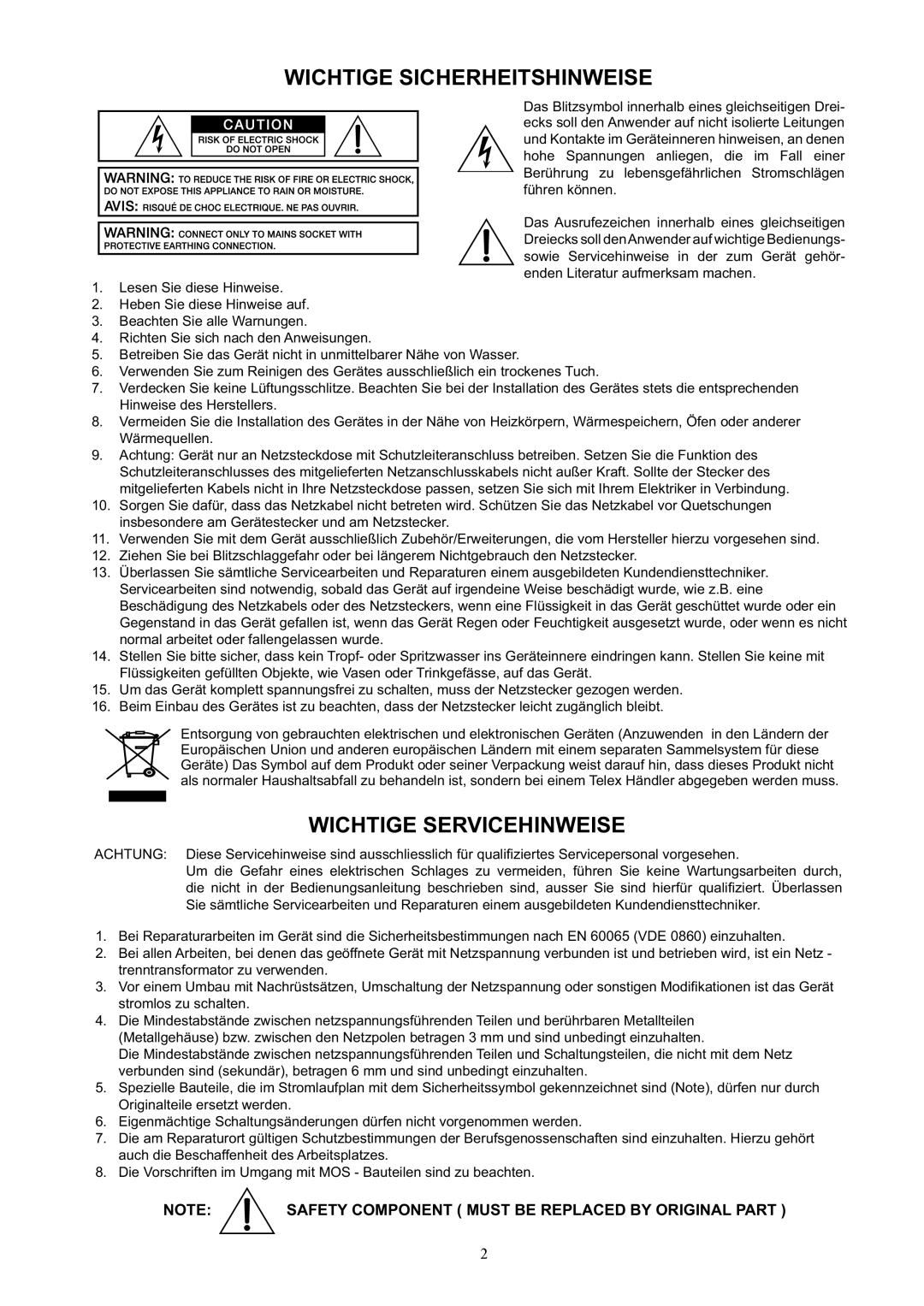 Dynacord DPA 4140, DPA 4120 owner manual +7,*6,&+5+,76+,1,6 